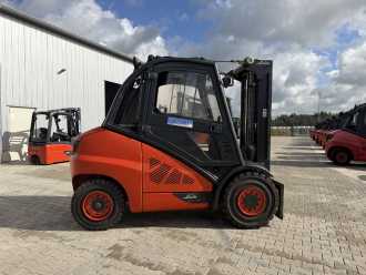 Used Forklift Truck LINDE H50D-02 DIESEL VIERRADFRONTSTAPLER (13068783)