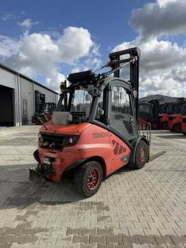 Used Forklift Truck LINDE H50D-02 DIESEL VIERRADFRONTSTAPLER (13068784)