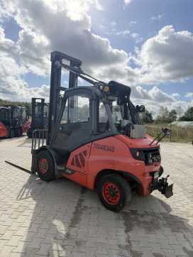 Used Forklift Truck LINDE H50D-02 DIESEL VIERRADFRONTSTAPLER (13068784)