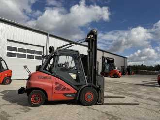 Used Forklift Truck LINDE H50D-02 DIESEL VIERRADFRONTSTAPLER (13068784)