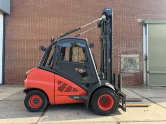 Used Forklift Truck LINDE H50D-02 DIESEL VIERRADFRONTSTAPLER (13071751)