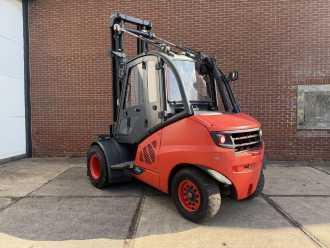 Used Forklift Truck LINDE H50D-02 DIESEL VIERRADFRONTSTAPLER (13071751)