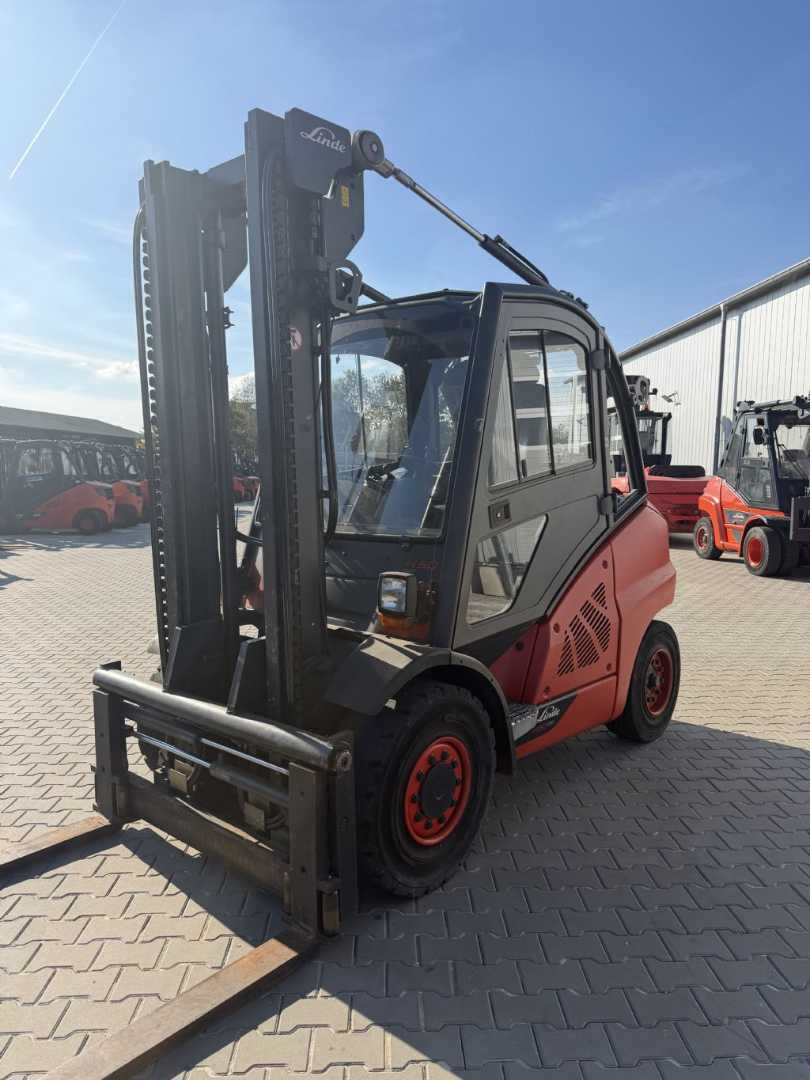 Used Forklift Truck LINDE H50D-02 DIESEL VIERRADFRONTSTAPLER (13072454)