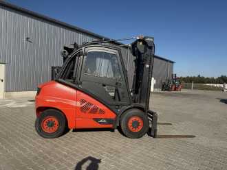 Used Forklift Truck LINDE H50D-02 DIESEL VIERRADFRONTSTAPLER (13072454)