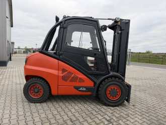 Used Forklift Truck LINDE H50D-02 DIESEL VIERRADFRONTSTAPLER (13075630)
