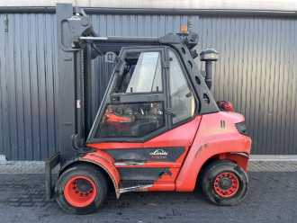 Used Forklift Truck LINDE H50D-03 DIESEL VIERRADFRONTSTAPLER (13074851)