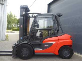 Used Forklift Truck LINDE H50D-/600 DIESEL VIERRADFRONTSTAPLER (13062314)
