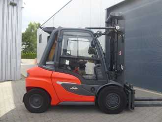 Used Forklift Truck LINDE H50D-/600 DIESEL VIERRADFRONTSTAPLER (13062314)