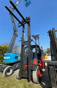 Used Forklift Truck LINDE H50D DIESEL VIERRADFRONTSTAPLER (12983098) backdrop