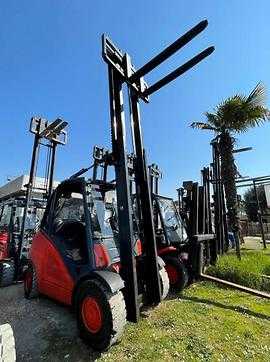 Used Forklift Truck LINDE H50D DIESEL VIERRADFRONTSTAPLER (12983098)
