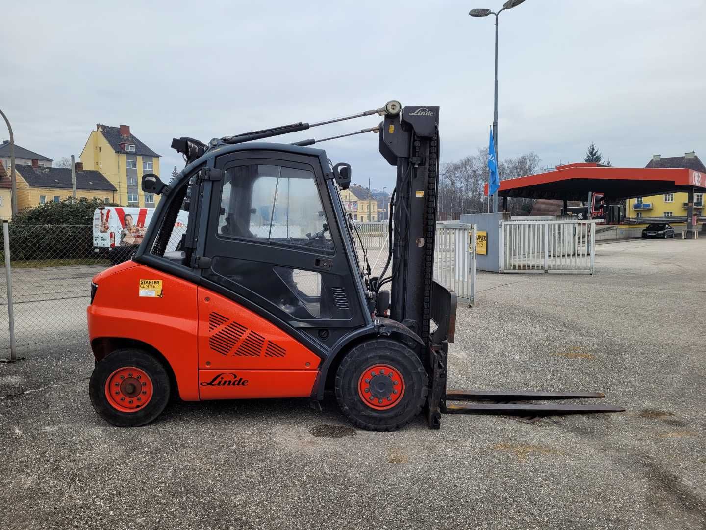 Used Forklift Truck LINDE H50D DIESEL VIERRADFRONTSTAPLER (13055640)