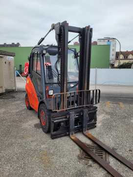 Used Forklift Truck LINDE H50D DIESEL VIERRADFRONTSTAPLER (13055640)