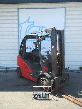 Used Forklift Truck LINDE H50T-02/600 EVO GAS VIERRADFRONTSTAPLER (13047556) backdrop