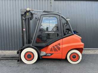 Used Forklift Truck LINDE H50T-02/600 GAS VIERRADFRONTSTAPLER (13065116)