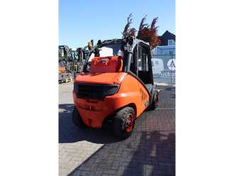 Used Forklift Truck LINDE H50T-02 GAS VIERRADFRONTSTAPLER (13041373)