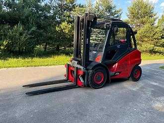 Used Forklift Truck LINDE H50T GAS VIERRADFRONTSTAPLER (12917252) backdrop