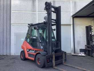 Used Forklift Truck LINDE H70D-02 DIESEL VIERRADFRONTSTAPLER (13065883) backdrop
