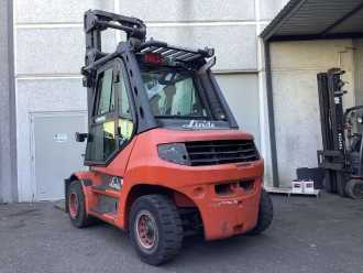 Used Forklift Truck LINDE H70D-02 DIESEL VIERRADFRONTSTAPLER (13065883)