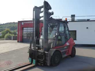 Used Forklift Truck LINDE H70D-03 DIESEL VIERRADFRONTSTAPLER (13059813) backdrop