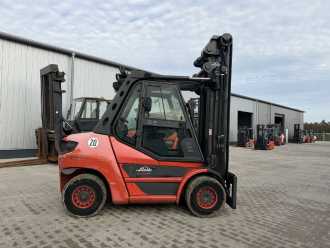 Used Forklift Truck LINDE H70D-03 DIESEL VIERRADFRONTSTAPLER (13075331)