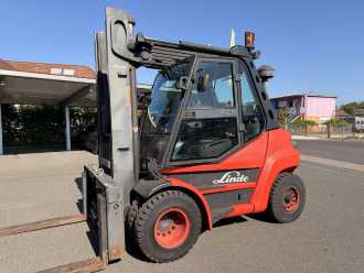 Used Forklift Truck LINDE H70D DIESEL VIERRADFRONTSTAPLER (13037353) backdrop