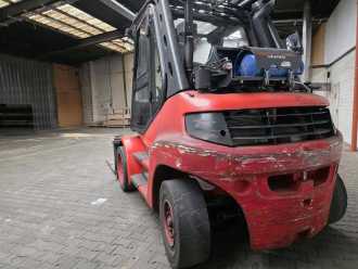 Used Forklift Truck LINDE H80 T GAS VIERRADFRONTSTAPLER (13033887)