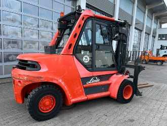 Used Forklift Truck LINDE H80D-03 /900 / 4,5m / 4.043h / Verstellgerät SS DIESEL VIERRADFRONTSTAPLER (13038807)