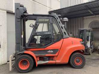 Used Forklift Truck LINDE H80D-03/900 DIESEL VIERRADFRONTSTAPLER (13016239)
