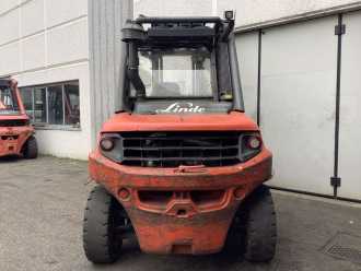 Used Forklift Truck LINDE H80D-03/900 DIESEL VIERRADFRONTSTAPLER (13016239)