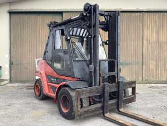 Used Forklift Truck LINDE H80D-03 DIESEL VIERRADFRONTSTAPLER (12995647) backdrop