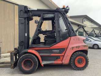Used Forklift Truck LINDE H80D-03 DIESEL VIERRADFRONTSTAPLER (12995647)