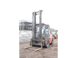 Used Forklift Truck LINDE H80D-03 DIESEL VIERRADFRONTSTAPLER (13041192)