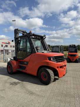 Used Forklift Truck LINDE H80D/1100 DIESEL VIERRADFRONTSTAPLER (13058002)