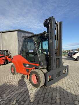 Used Forklift Truck LINDE H80D/1100 DIESEL VIERRADFRONTSTAPLER (13074835)