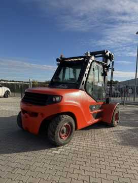 Used Forklift Truck LINDE H80D/1100 DIESEL VIERRADFRONTSTAPLER (13074835)