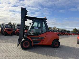 Used Forklift Truck LINDE H80D/1100 DIESEL VIERRADFRONTSTAPLER (13074835)