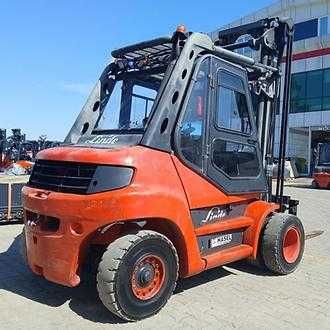 Used Forklift Truck LINDE H80D-396 DIESEL VIERRADFRONTSTAPLER (13006793) backdrop