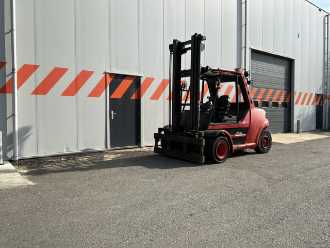 Used Forklift Truck LINDE H80D/900-02 DIESEL VIERRADFRONTSTAPLER (13072389)