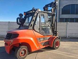 Used Forklift Truck LINDE H80D-900-03 DIESEL VIERRADFRONTSTAPLER (13075251)