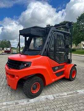 Used Forklift Truck LINDE H80D-900 DIESEL VIERRADFRONTSTAPLER (12784638)