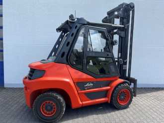 Used Forklift Truck LINDE H80D DIESEL VIERRADFRONTSTAPLER (13039093)