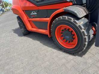 Used Forklift Truck LINDE H80D DIESEL VIERRADFRONTSTAPLER (13039093)