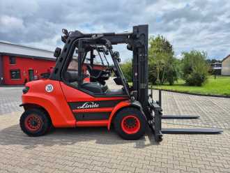 Used Forklift Truck LINDE H80T-02/900 GAS VIERRADFRONTSTAPLER (12724727)