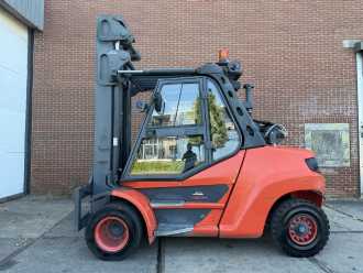 Used Forklift Truck LINDE H80T-03/900 ELEKTRO VIERRADFRONTSTAPLER (13067543)
