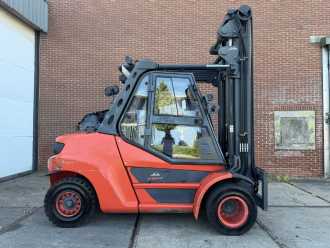 Used Forklift Truck LINDE H80T-03/900 ELEKTRO VIERRADFRONTSTAPLER (13067543)