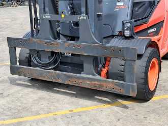 Used Forklift Truck LINDE H80T-03/900 GAS VIERRADFRONTSTAPLER (13046531)