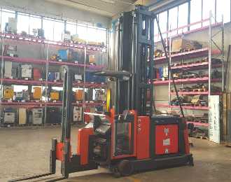 Used Forklift Truck LINDE K 15-3 ELEKTRO HOCHREGALKOMMISSIONIERER (12919535) backdrop