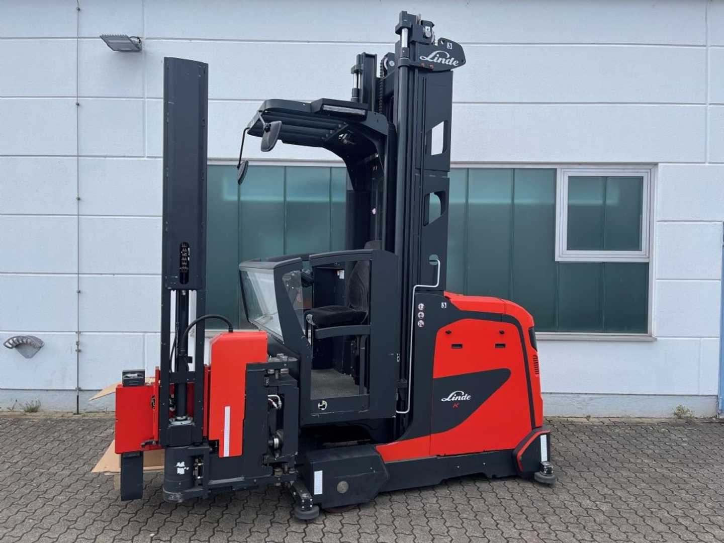 Used Forklift Truck LINDE K-Schwenkschubgabel ELEKTRO HOCHREGALSCHMALGANGSTAPLER (12980072)