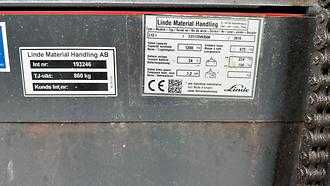 Used Forklift Truck LINDE L 12i ELEKTRO HOCHHUBWAGENDEICHSEL (13066469)