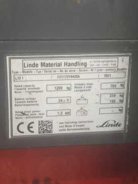 Used Forklift Truck LINDE L12I-1172-01 ELEKTRO HOCHHUBWAGENDEICHSEL (13064827)